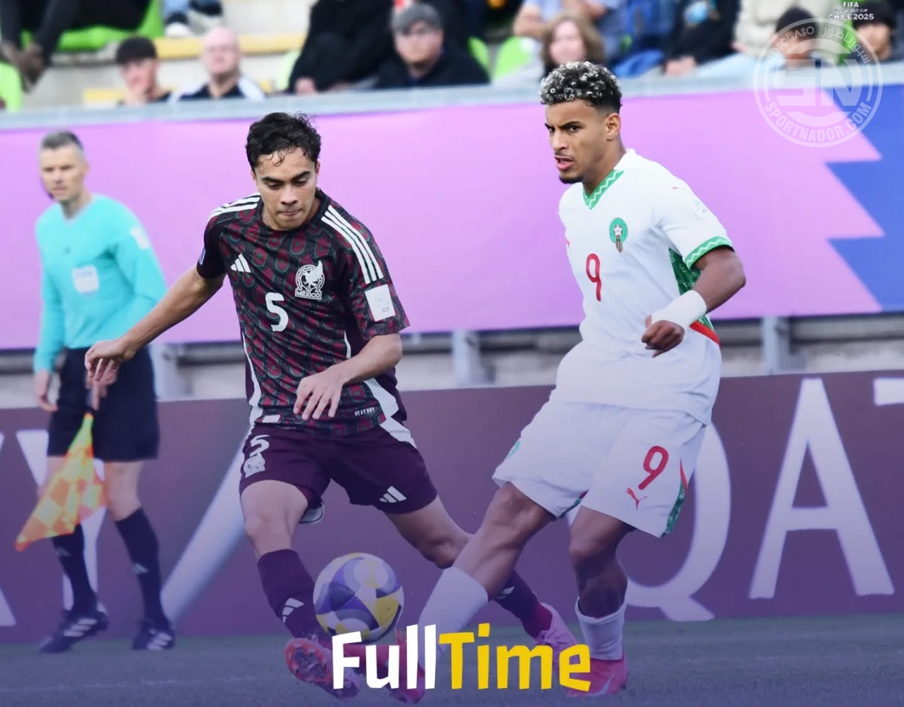 المغرب لأقل من 20 سنة ينهزم أمام المكسيك ويتأهل إلى ثمن النهائي بصدارة مجموعته المغرب لأقل من 20 سنة ينهزم أمام المكسيك ويتأهل إلى ثمن النهائي بصدارة مجموعته