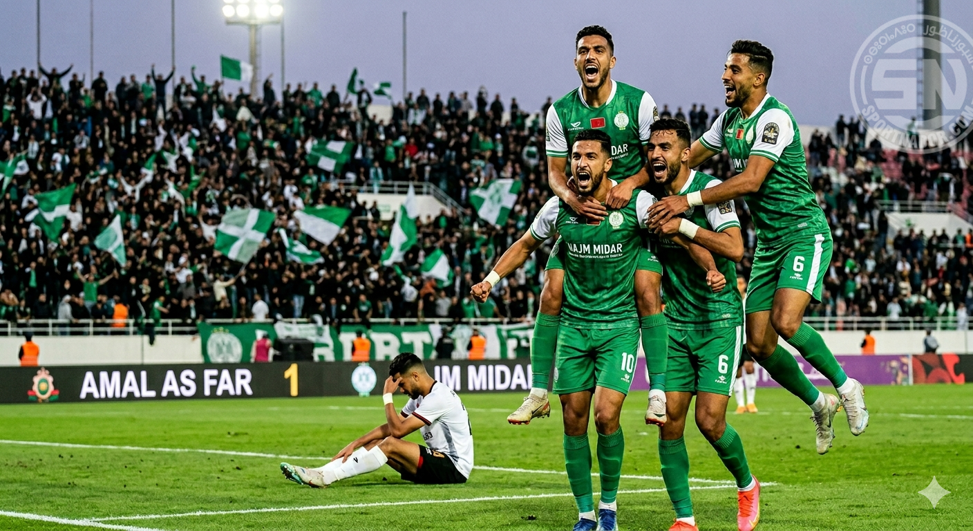 نجم ميضار ينتفض برباعية في شباك أمل الجيش الملكي